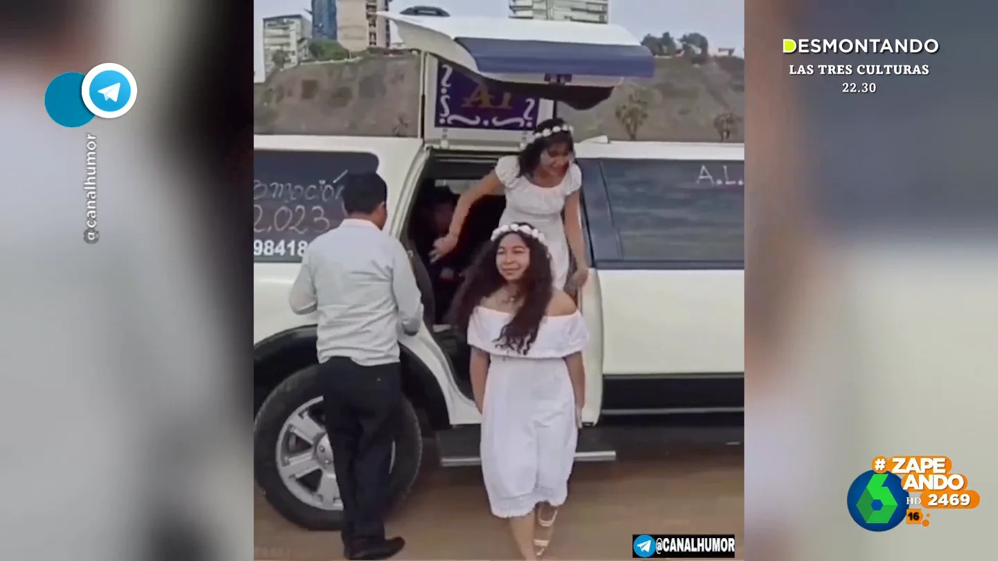 La accidentada salida de una niña de una limusina: "Se quedó con dolor de cabeza" La accidentada salida de una niña de una limusina: "Se quedó con dolor de cabeza"