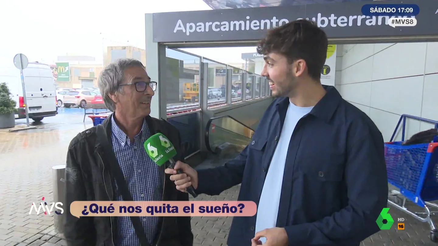 La reacción de un hombre cuando le preguntan qué le quita el sueño La reacción de un hombre cuando le preguntan qué le quita el sueño