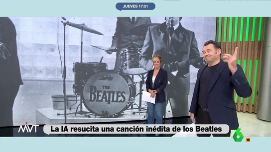 Iñaki López reacciona a la nueva canción de los Beatles creada con inteligencia artificial En este vídeo, Iñaki López defiende que la nueva canción de los Beatles, 'Now and Then', que ve la luz gracias a la inteligencia artificial, "es para engañarnos y hacernos creer que siguen vivos, pero la mitad amochó hace tiempo".