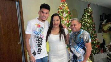 Luis Díaz y su familia
