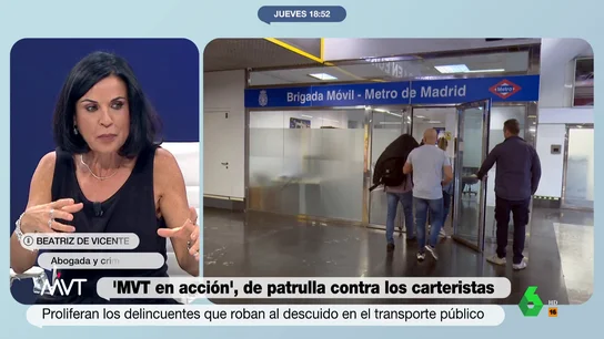 Beatriz de Vicente alerta del truco de los carteristas para saber dónde llevas el dinero en el Metro Beatriz de Vicente alerta del truco de los carteristas para saber dónde llevas el dinero en el Metro