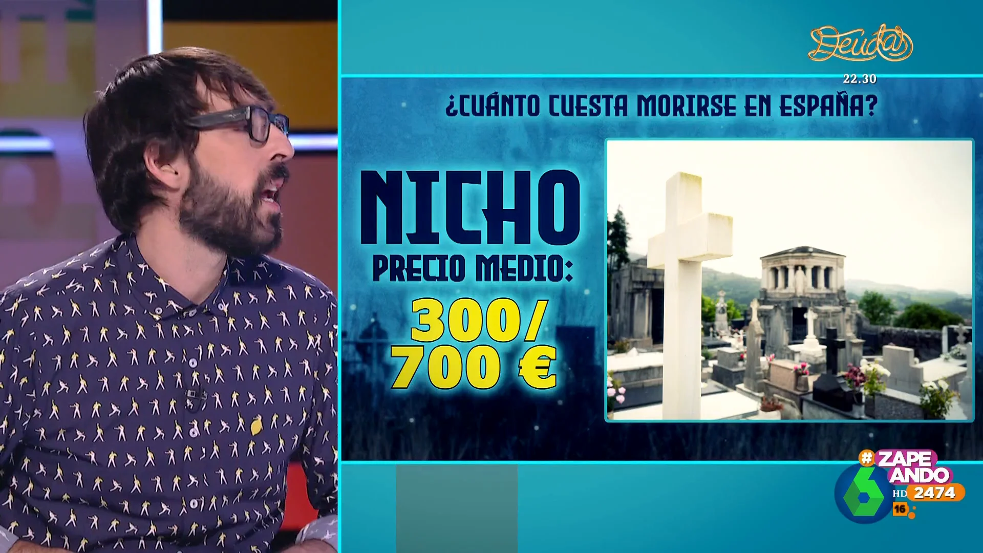 300€ por el nicho o 500€ por las flores: Quique Peinado repasa los costes de un entierro