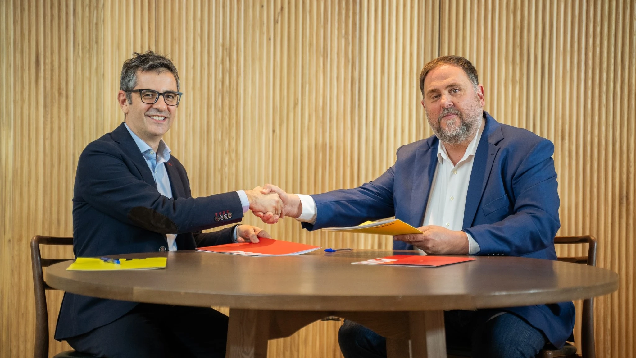 Félix Bolaños i Oriol Junqueras