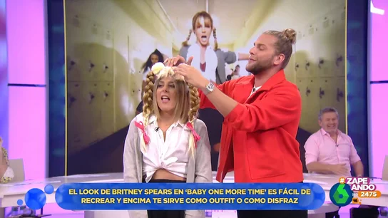 'Valeria Spears': Eduardo Navarrete recrea el look de 'Baby one more time' con la colaboradora 'Valeria Spears': Eduardo Navarrete recrea el look de 'Baby one more time' con la colaboradora