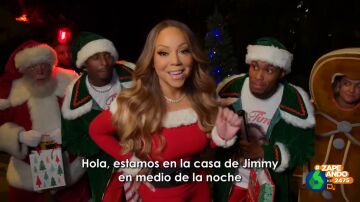 Mariah Carey se cuela en la casa de Jimmy Kimmel para gastarle una broma muy navideña
