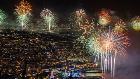Espectáculo pirotécnico en Madeira 