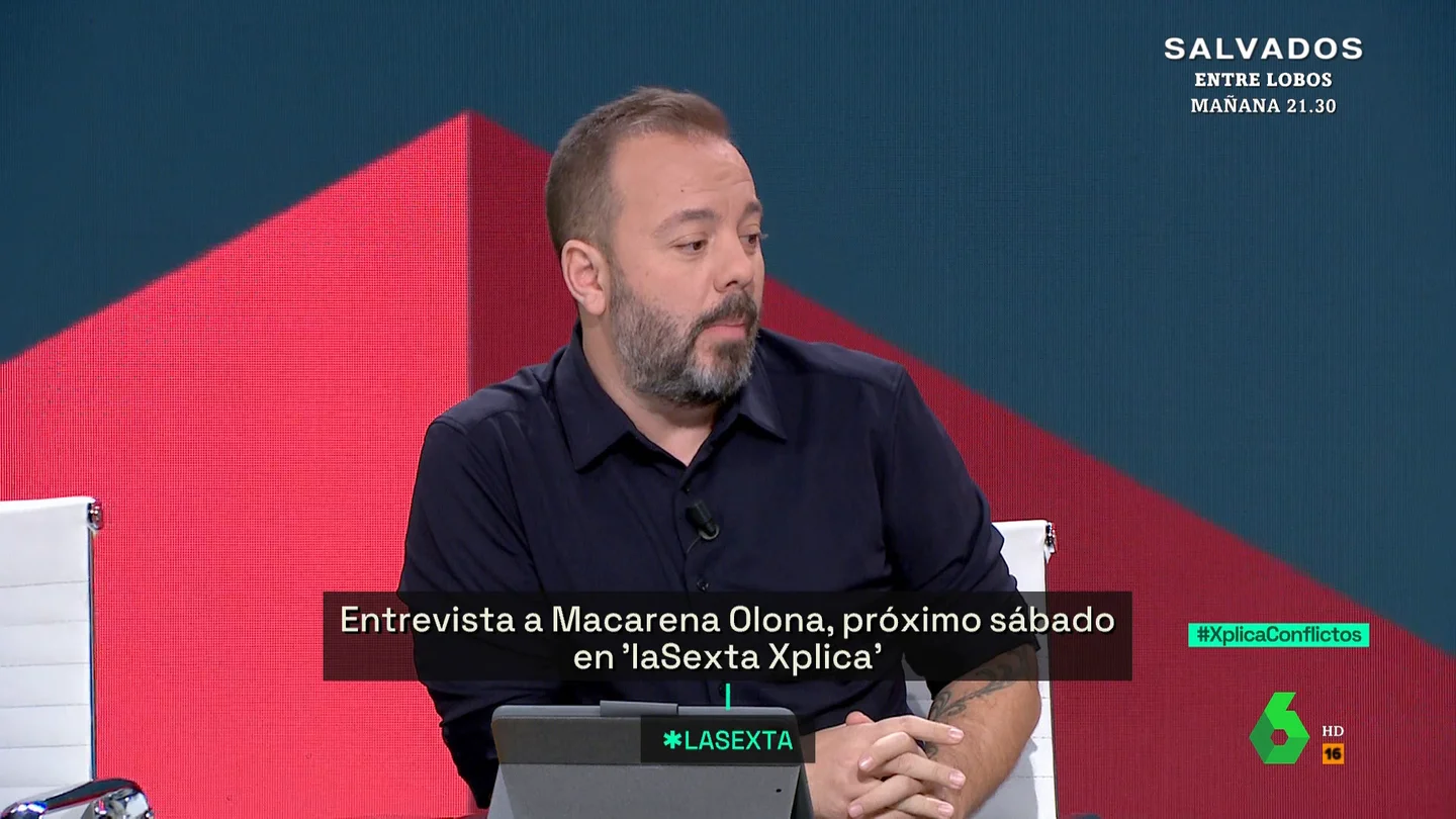 Antonio Maestre recuerda cuando "Macarena Olona formaba parte de Vox e insultaba a periodistas" como él Antonio Maestre recuerda cuando "Macarena Olona formaba parte de Vox e insultaba a periodistas" como él