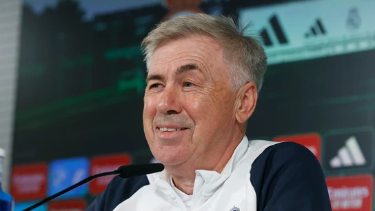 Carlo Ancelotti, en rueda de prensa Carlo Ancelotti, en rueda de prensa