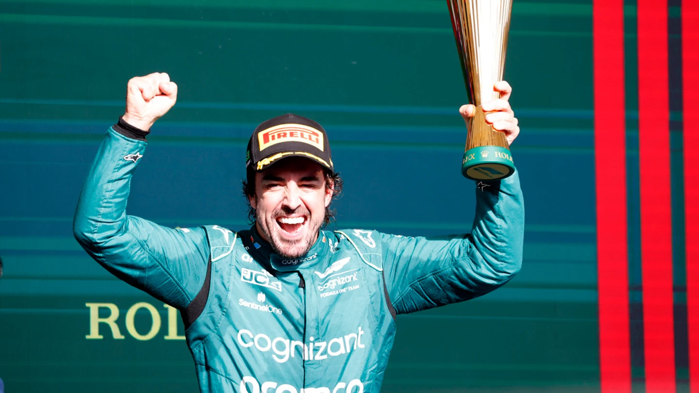 Fernando Alonso, exultante Fernando Alonso, exultante