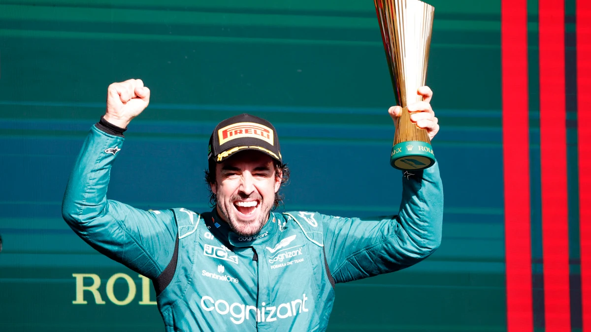 Fernando Alonso, exultante