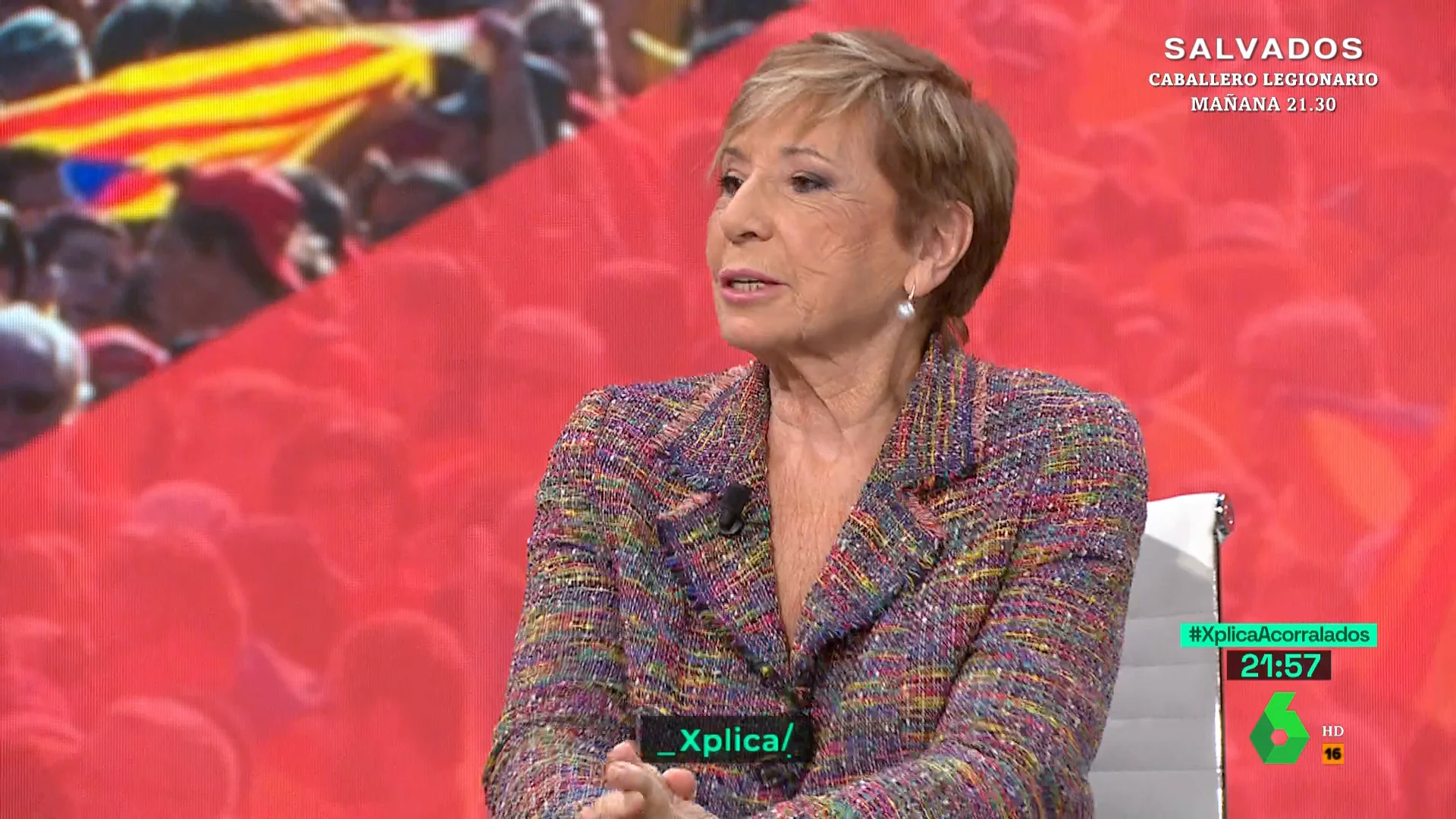 Celia Villalobos, tras ver las imágenes de Esperanza Aguirre en la manifestación contra la amnistía: "Me parece un error gravísimo, a mí no me representa"