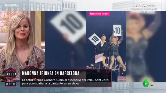 Madonna sube al escenario a una invitada especial en su concierto de Barcelona Madonna sube al escenario a una invitada especial en su concierto de Barcelona