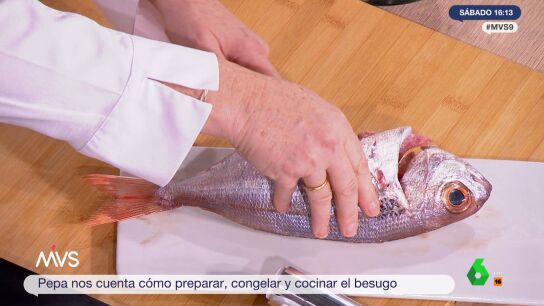 El sencillo truco de la cocinera Pepa Mu&ntilde;oz para congelar el pescado de Navidad