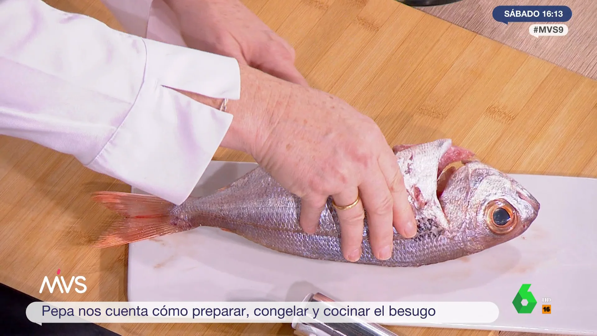 El sencillo truco de la cocinera Pepa Muñoz para congelar el pescado de Navidad