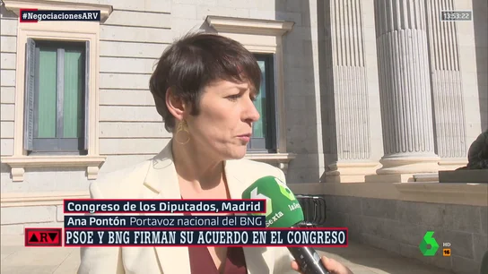 Condonación de deuda o cercanías desde Vigo: Ana Pontón (BNG) habla del acuerdo alcanzando con el PSOE Condonación de deuda o cercanías desde Vigo: Ana Pontón (BNG) habla del acuerdo alcanzando con el PSOE