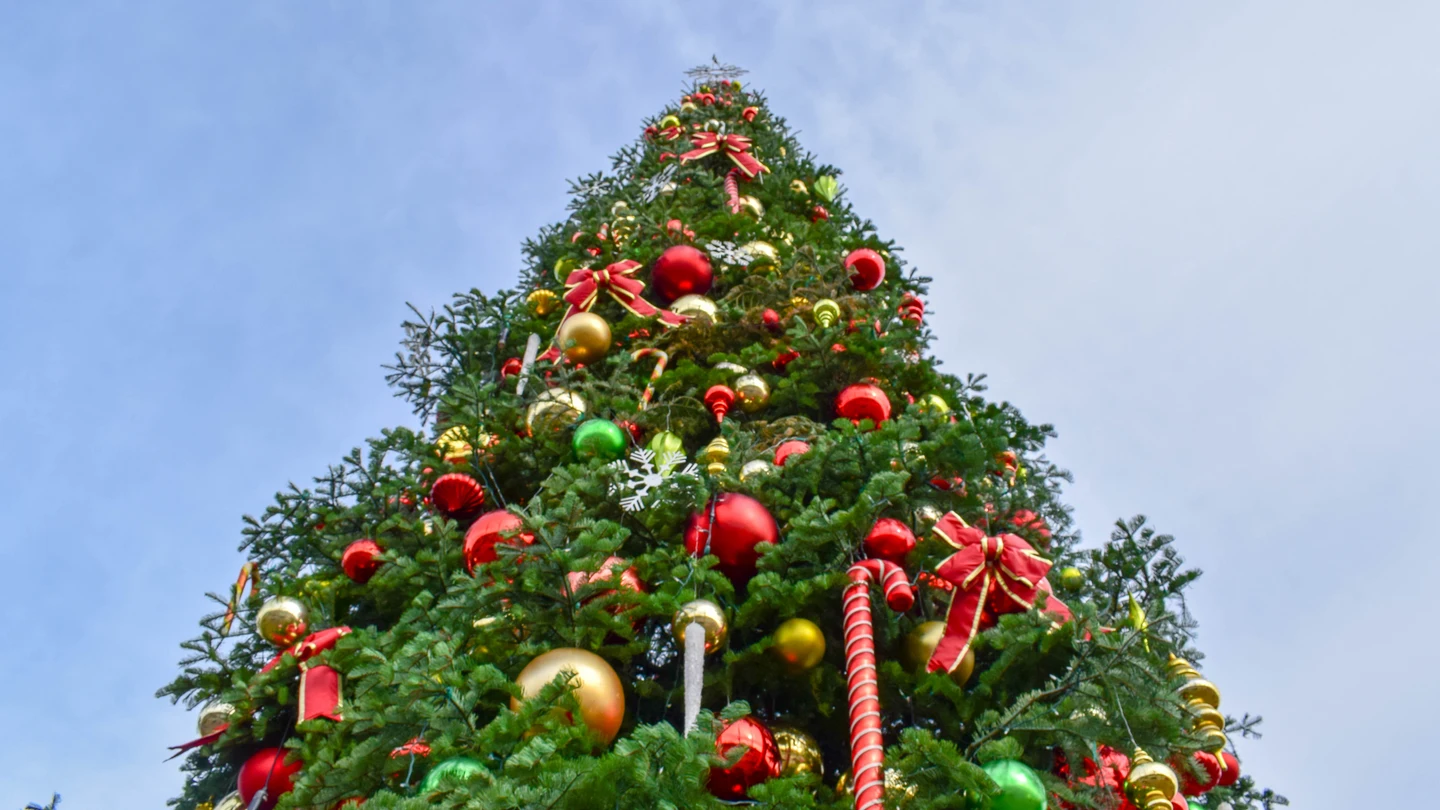 Imagen de archivo de un árbol de Navidad Imagen de archivo de un árbol de Navidad