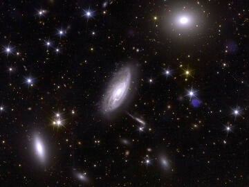 Detalle del cúmulo de galaxias de Perseo