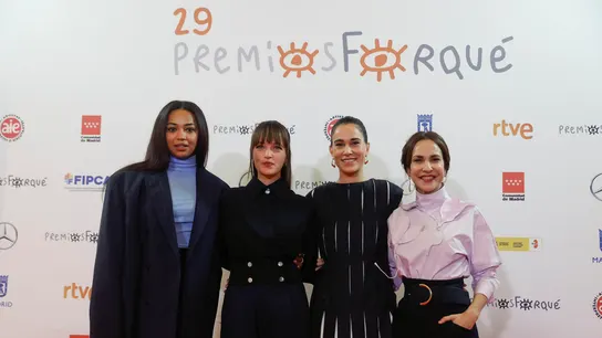 Las actrices Berta Vázquez, Susana Abaitua, Celia Freijeiro (también productora) y la directora Paula Ortiz han comunicado las nominaciones a los Premios Forqué. Las actrices Berta Vázquez, Susana Abaitua, Celia Freijeiro (también productora) y la directora Paula Ortiz han comunicado las nominaciones a los Premios Forqué.