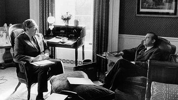 Richard Nixon y Henry Kissinger, en Washington en 1973.