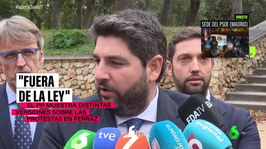 El PP, dividido por las protestas contra el PSOE: su delicado equilibrio entre la condena y el apoyo El PP, dividido por las protestas contra el PSOE: su delicado equilibrio entre la condena y el apoyo
