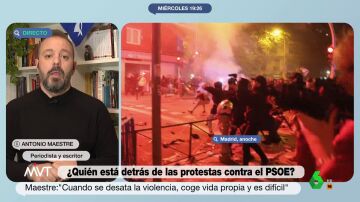 ¿Cuándo terminarán las protestas de ultras frente a la sede del PSOE en Ferraz? Antonio Maestre responde