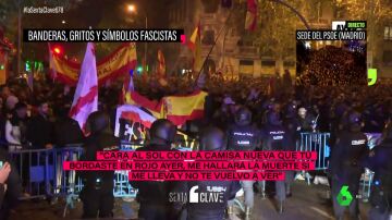 Las banderas y símbolos fascistas vistos en Ferraz y que (todavía) son legales en España