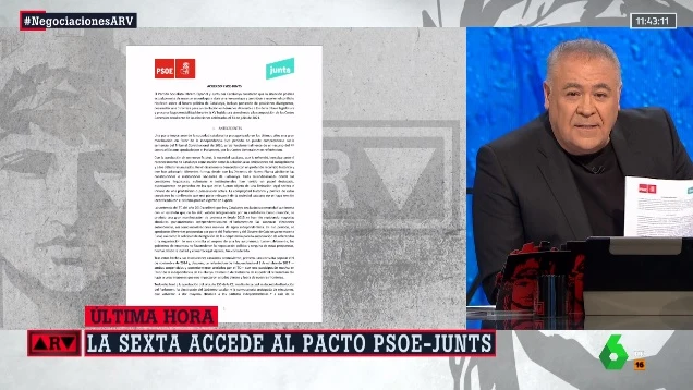laSexta accede al pacto entre PSOE y Junts: estos son los principales puntos laSexta accede al pacto entre PSOE y Junts: estos son los principales puntos