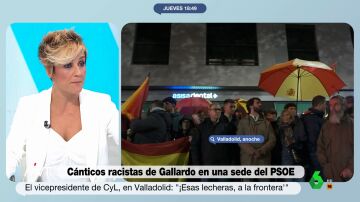 Cristina Pardo reacciona a los cánticos racistas de Gallardo en una sede del PSOE