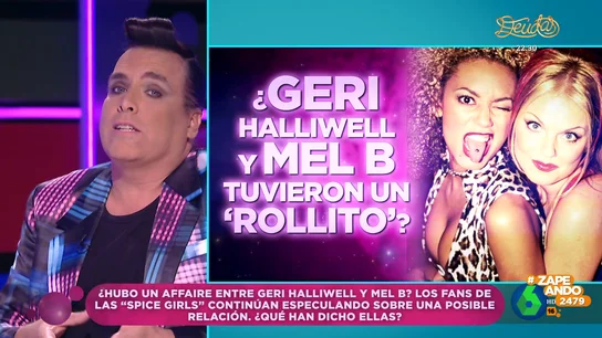 ¿Tuvieron un 'rollito' Mel B y Geri Halliwell mientras estaban en las 'Spice Girls'? 'Torito' desvela qué hay de verdad Quique Jiménez 'Torito' analiza en este vídeo de Zapeando cómo han tratado los años a las componentes de las 'Spice Girls' y desentraña un secreto 'picante' de la 'girl band': el rumoreado 'rollito' que pudieron tener Geri Halliwell y Mel B.