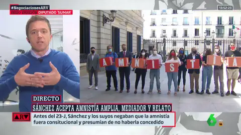 Íñigo Errejón: "En España se amnistió a torturadores y golpistas y ahora nos rasgamos las vestiduras"