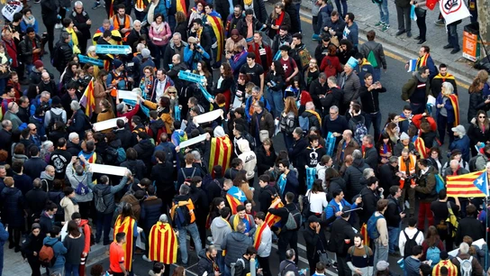 Imagen de archivo de una vista aérea de la concentración de Tsunami Democràtic en 2019 en Barcelona Imagen de archivo de una vista aérea de la concentración de Tsunami Democràtic en 2019 en Barcelona/ EFE/Toni Albir
