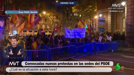 Iñaki López, tras la agresión en la manifestación de Ferraz a un equipo de laSexta: "Son ataques fascistas" Iñaki López, tras la agresión en la manifestación de Ferraz a un equipo de laSexta: "Son ataques fascistas"