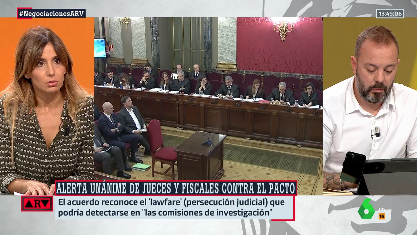 Carmen Morodo, rotunda sobre la ley de amnistía: "Es un acto de corrupción política" Carmen Morodo, rotunda sobre la ley de amnistía: "Es un acto de corrupción política"