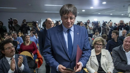El expresidente de la Generalitat y eurodiputado de Junts, Carles Puigdemont. El expresidente de la Generalitat y eurodiputado de Junts, Carles Puigdemont.