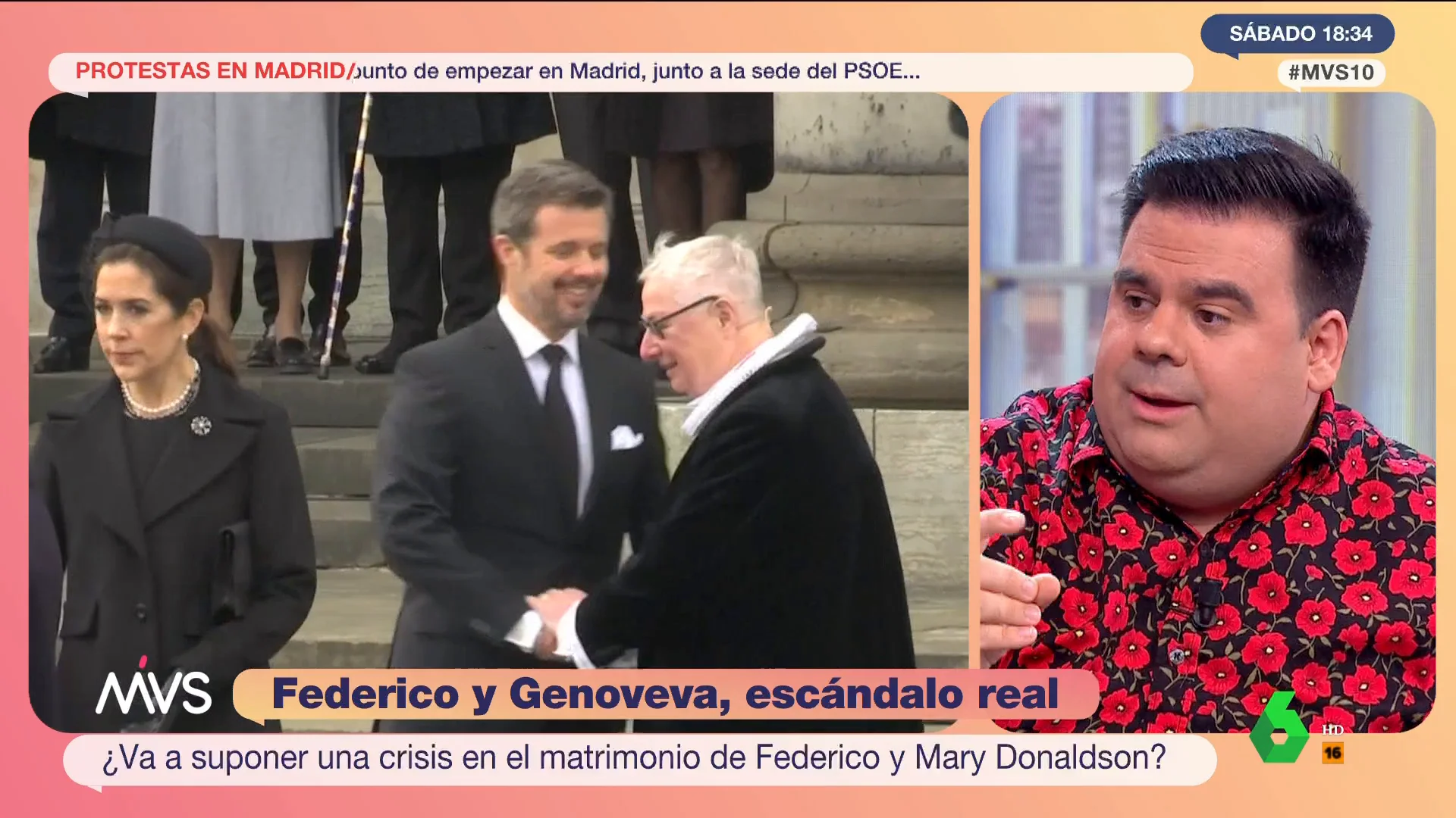 Alberto Guzmán repasa las otras veces que Federico de Dinamarca fue "buen pieza": "Le pillaron dándose besitos con una de 18 años"