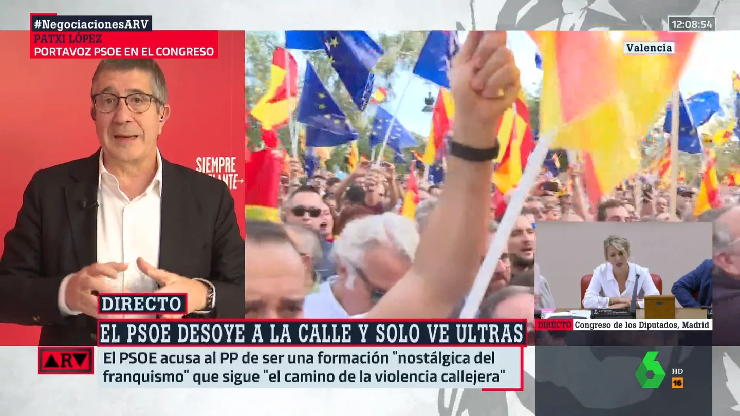 Patxi López critica que Ayuso hable de dictadura mientras realiza modificaciones importantes en algunas leyes Patxi López critica que Ayuso hable de dictadura mientras realiza modificaciones importantes en algunas leyes