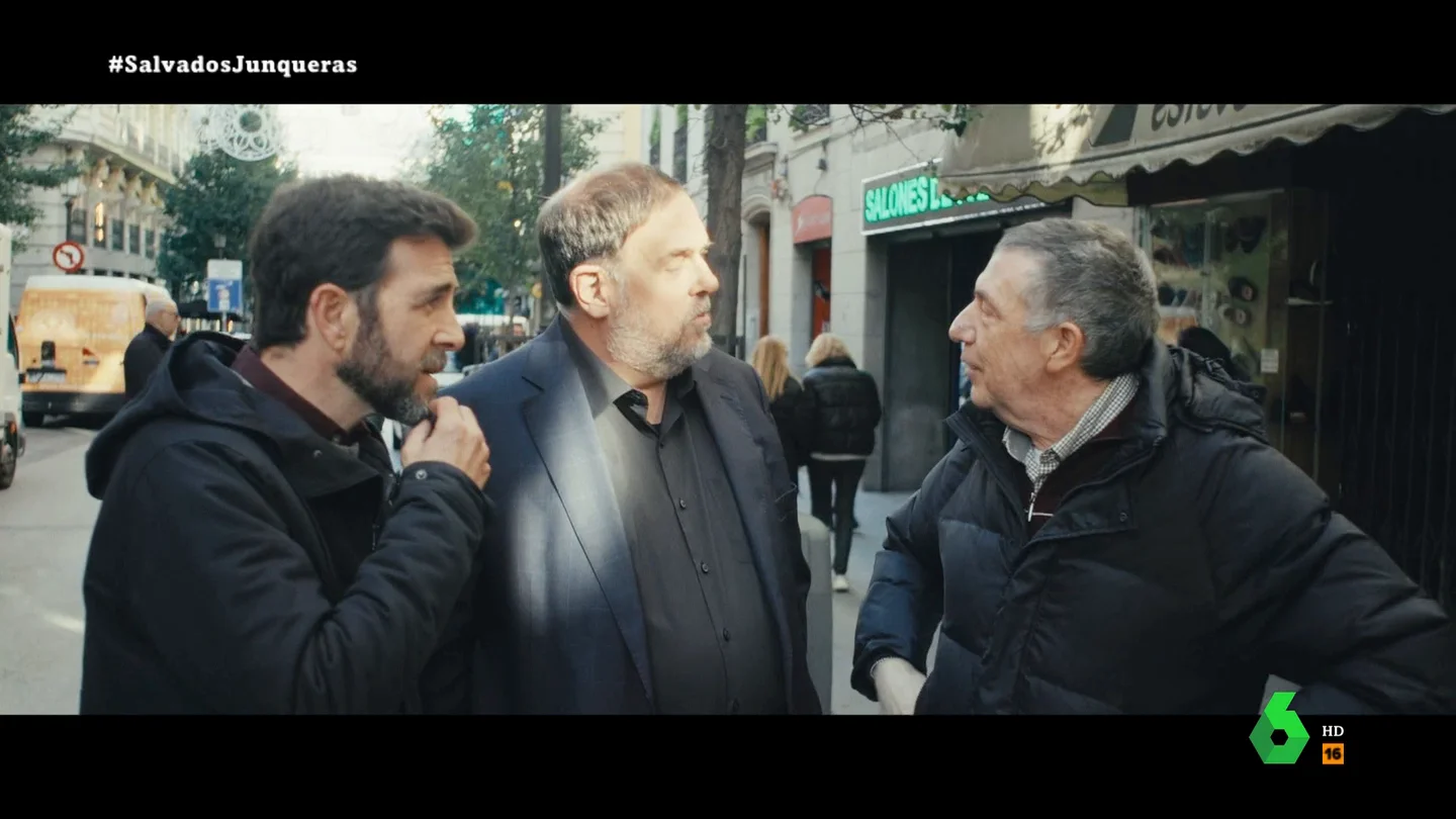 Un asturiano habla con Junqueras Un asturiano habla con Junqueras