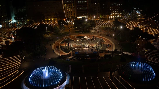 Encendido de las luces de Navidad de Barcelona, a 24 de noviembre de 2021, en Barcelona, Catalunya (España). Encendido de las luces de Navidad de Barcelona, a 24 de noviembre de 2021, en Barcelona, Catalunya (España).