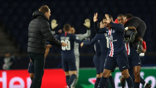 Thomas Tuchel y Kylian Mbappé Thomas Tuchel y Kylian Mbappé