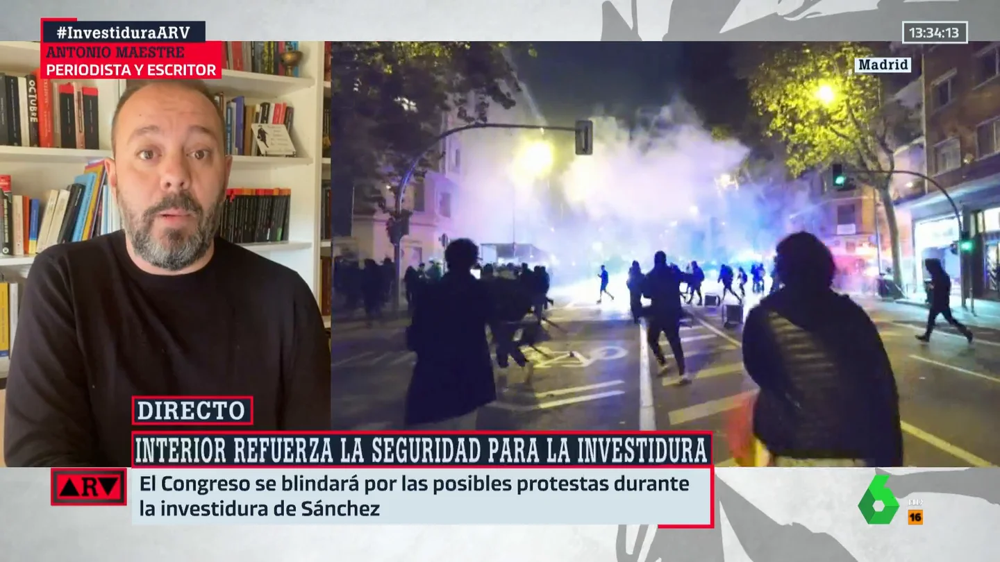 Maestre alerta de un intento de asalto al Capitolio en la investidura de Sánchez: "Lo van a intentar sin duda" Maestre alerta de un intento de asalto al Capitolio en la investidura de Sánchez: "Lo van a intentar sin duda"