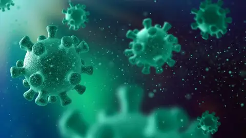 Virus visto microscópicamente | Freepik Virus visto microscópicamente | Freepik