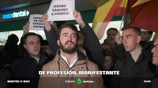 El vicepresidente de Castilla y León, Juan García-Gallardo, en una protesta contra la amnistía El vicepresidente de Castilla y León, Juan García-Gallardo, en una protesta contra la amnistía