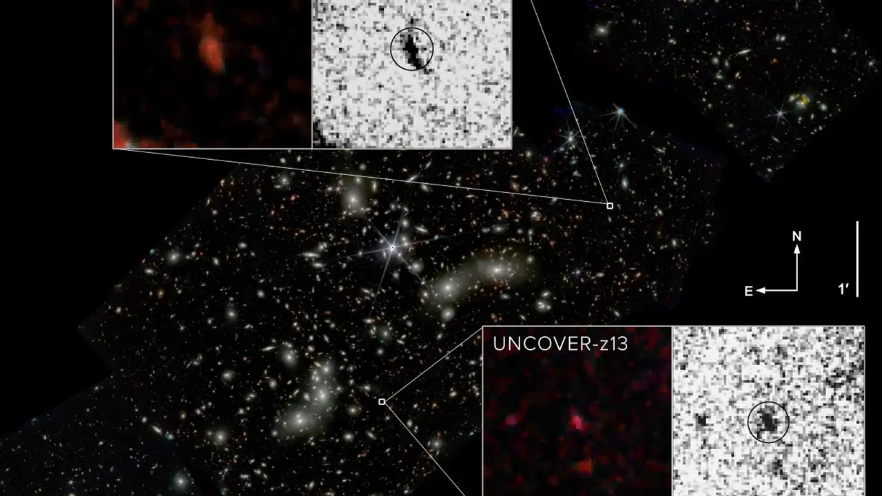 El telescopio James Webb descubre la segunda galaxia más lejana jamás observada