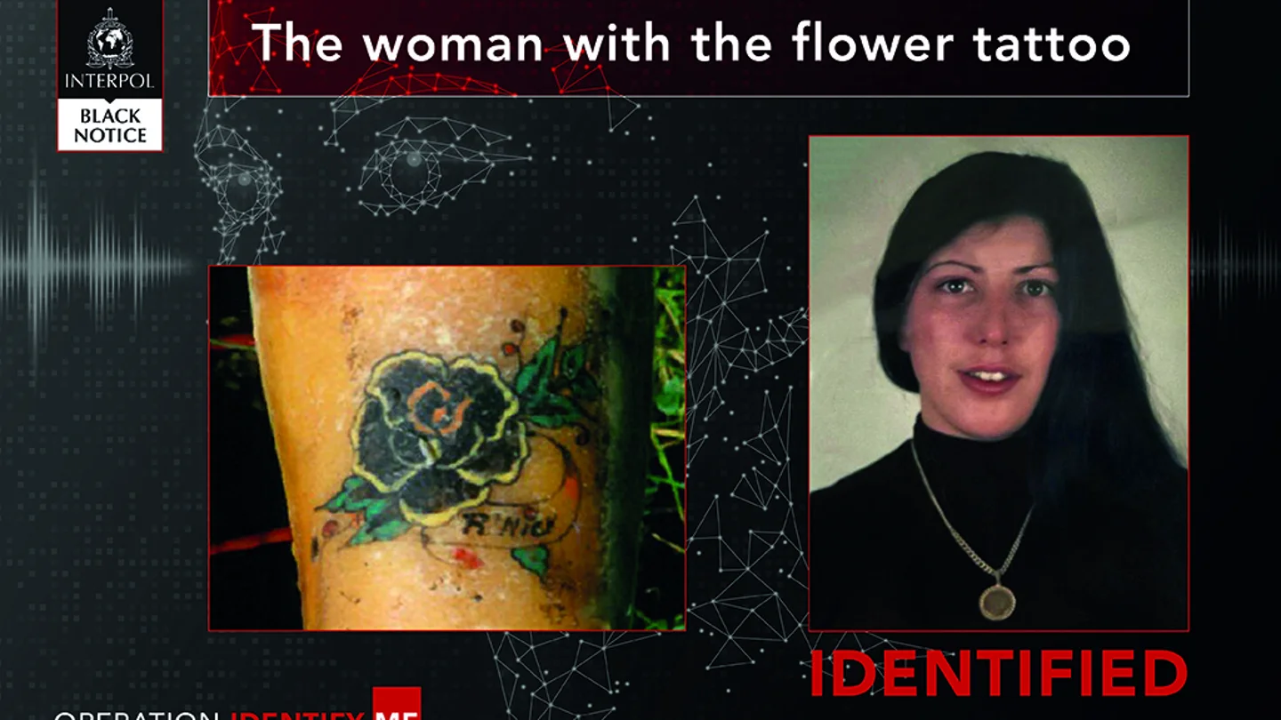 Rita Roberts, la mujer británica muerta hace 31 años y el tatuaje por el que ha sido identificada Rita Roberts, la mujer británica muerta hace 31 años y el tatuaje por el que ha sido identificada