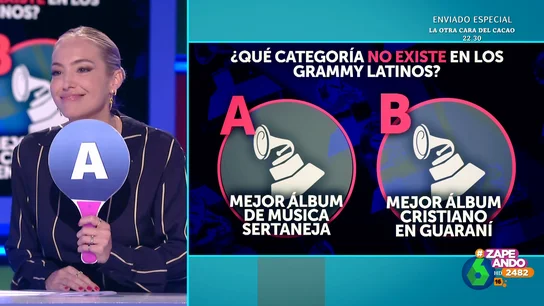 La llamativa respuesta de Isabel Forner en el quiz sobre los Grammy Latinos: "Voy a decir sertaneja que suena satánico" La llamativa respuesta de Isabel Forner en el quiz sobre los Grammy Latinos: "Voy a decir sertaneja que suena satánico"