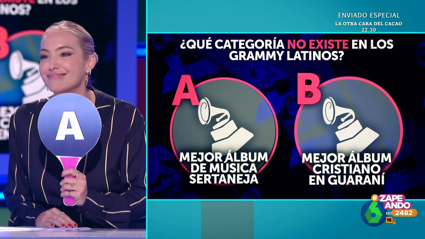 La llamativa respuesta de Isabel Forner en el quiz sobre los Grammy Latinos: "Voy a decir sertaneja que suena satánico" La llamativa respuesta de Isabel Forner en el quiz sobre los Grammy Latinos: "Voy a decir sertaneja que suena satánico"