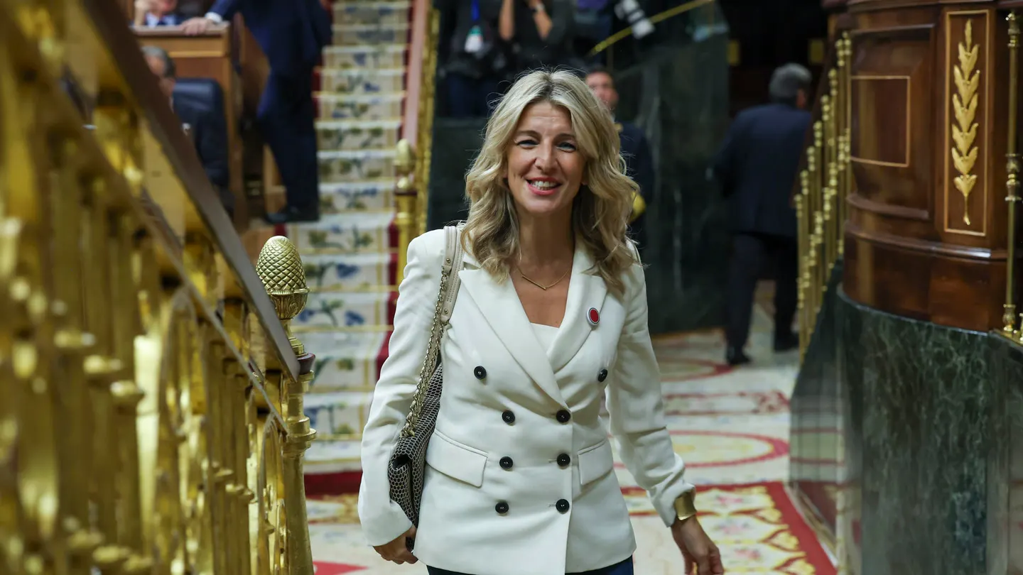 La vicepresidenta segunda y ministra de Trabajo en funciones, Yolanda Díaz. La vicepresidenta segunda y ministra de Trabajo en funciones, Yolanda Díaz.