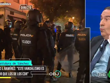 Pedro J. Ramírez, sobre los manifestantes en Ferraz: &quot;No les llegan ni a la suela del zapato a los CDR y Tsunami&quot;