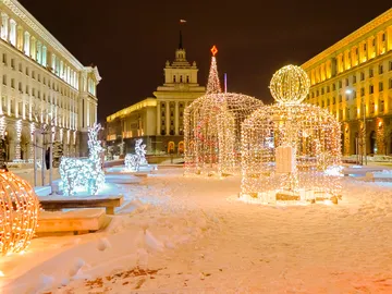 Sofía, en Bulgaria, en Navidad Sofía, en Bulgaria, en Navidad