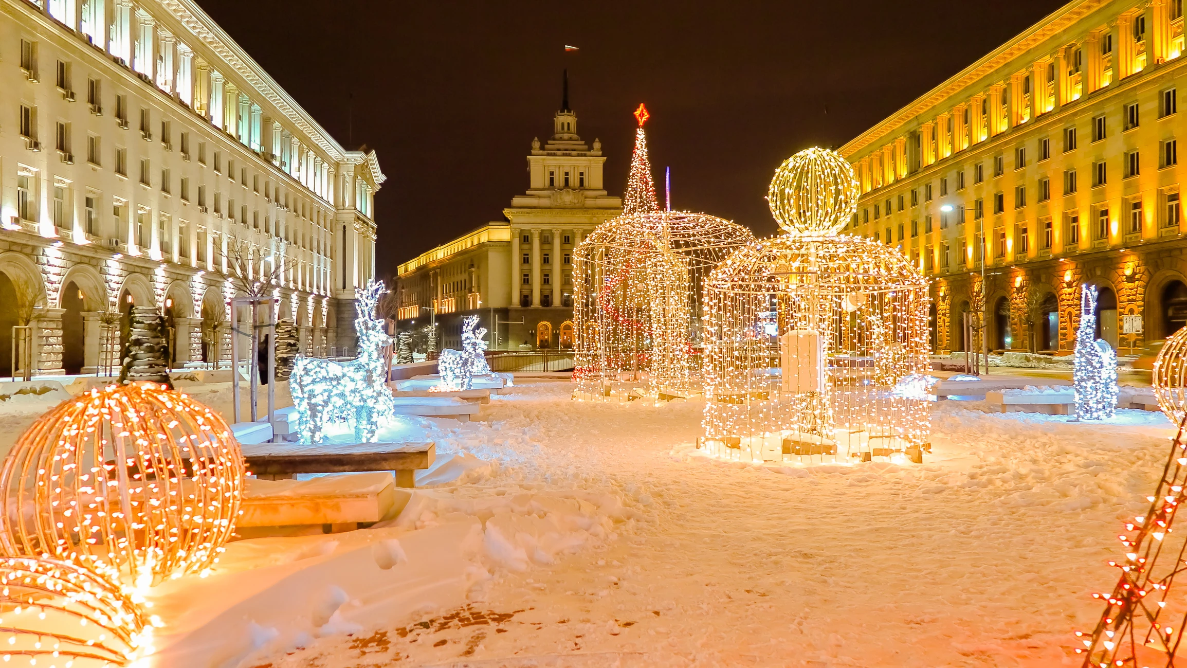 Sofía, en Bulgaria, en Navidad Sofía, en Bulgaria, en Navidad